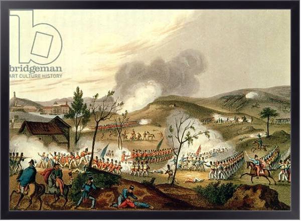 Постер The Battle of Waterloo, 18 June 1815 с типом исполнения На холсте в раме в багетной раме 221-01