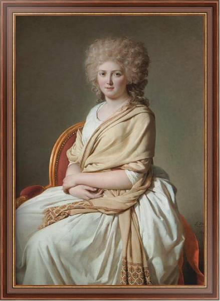 Постер Portrait of Anne-Marie-Louise Thelusson с типом исполнения На холсте в раме в багетной раме 35-M719P-83