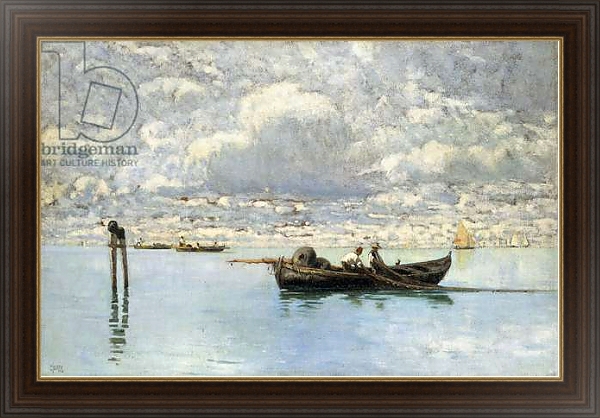 Постер On the Venetian Lagoon, с типом исполнения На холсте в раме в багетной раме 1.023.151