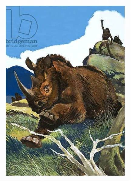 Постер Wonders of Nature: Ancestor of the Rhinoceros с типом исполнения На холсте в раме в багетной раме 221-03