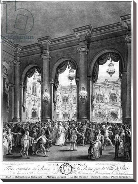 Постер The masked ball, 23rd January 1782 с типом исполнения На холсте без рамы