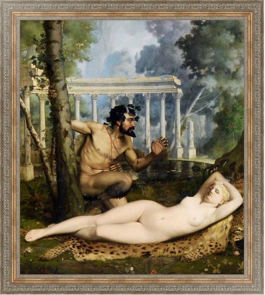 Постер Пан и Венера с типом исполнения На холсте в раме в багетной раме 484.M48.310