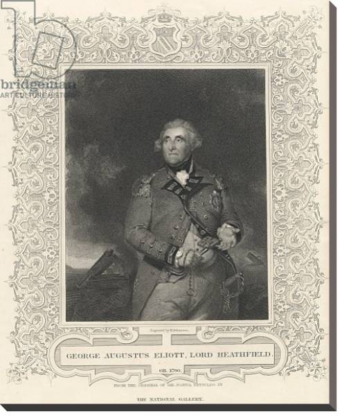 Постер George Augustus Eliott, 1st Baron Heathfield с типом исполнения На холсте без рамы