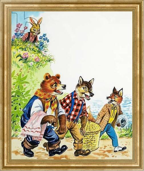 Постер Brer Rabbit 112 с типом исполнения На холсте в раме в багетной раме NA033.1.051