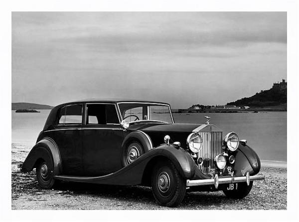 Постер Rolls-Royce Wraith '1938–39 с типом исполнения На холсте в раме в багетной раме 221-03