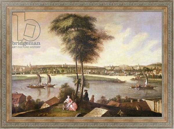 Постер View of the Sanssouci park from Brauhausberg, 1772 с типом исполнения На холсте в раме в багетной раме 484.M48.310