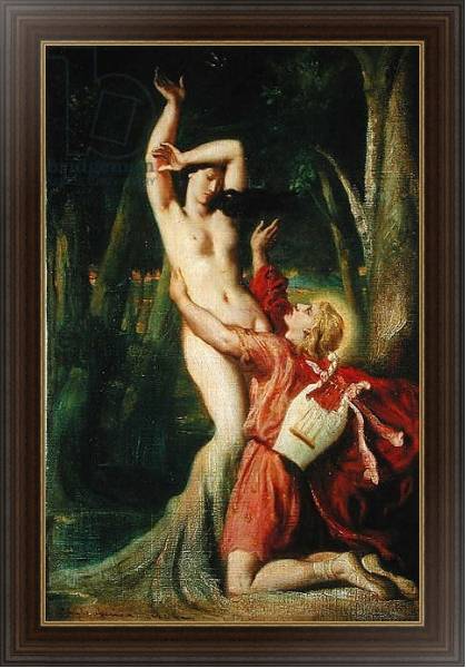 Постер Apollo and Daphne, c.1845 с типом исполнения На холсте в раме в багетной раме 1.023.151