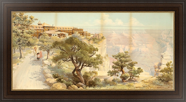 Постер El Tovar, Grand Canyon, Arizona с типом исполнения На холсте в раме в багетной раме 1.023.151