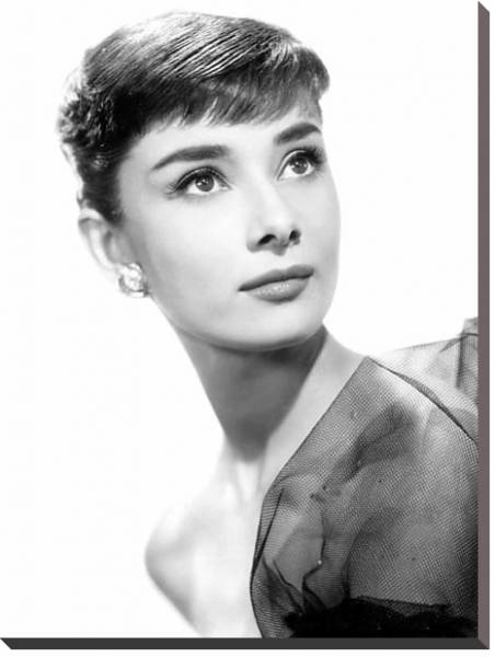 Постер Hepburn, Audrey 3 с типом исполнения На холсте без рамы