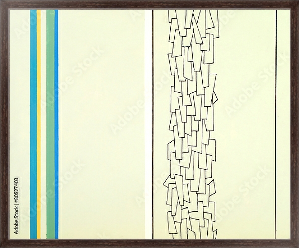 Постер Абстрактная картина #57 1 с типом исполнения На холсте в раме в багетной раме 221-02