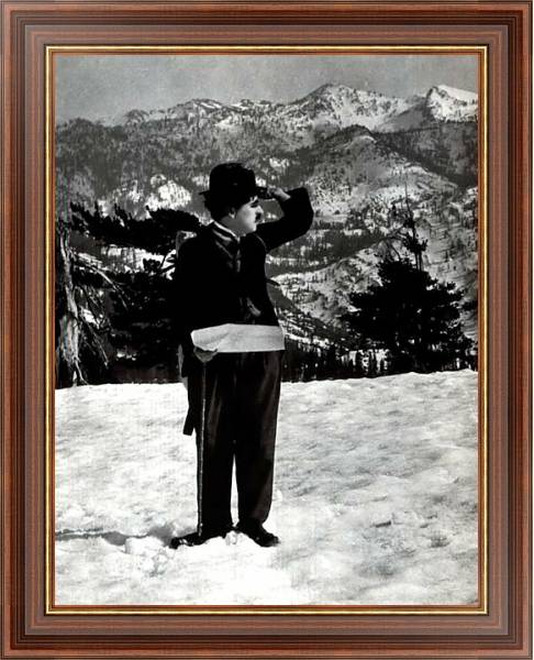 Постер Chaplin, Charlie (Gold Rush, The) с типом исполнения На холсте в раме в багетной раме 35-M719P-83