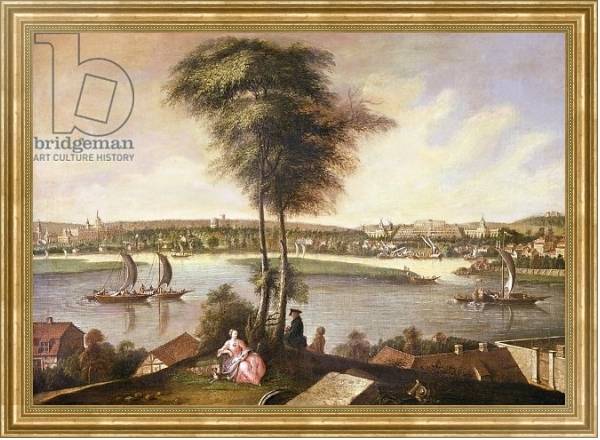 Постер View of the Sanssouci park from Brauhausberg, 1772 с типом исполнения На холсте в раме в багетной раме NA033.1.051