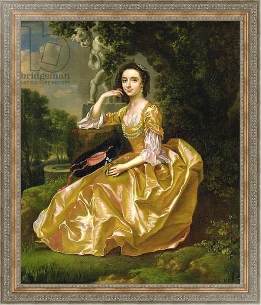 Постер Mrs Mary Chauncey, 1748 с типом исполнения На холсте в раме в багетной раме 484.M48.310