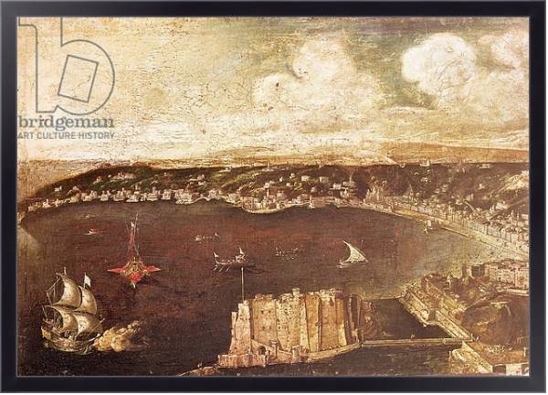 Постер The Port of Naples 2 с типом исполнения На холсте в раме в багетной раме 221-01