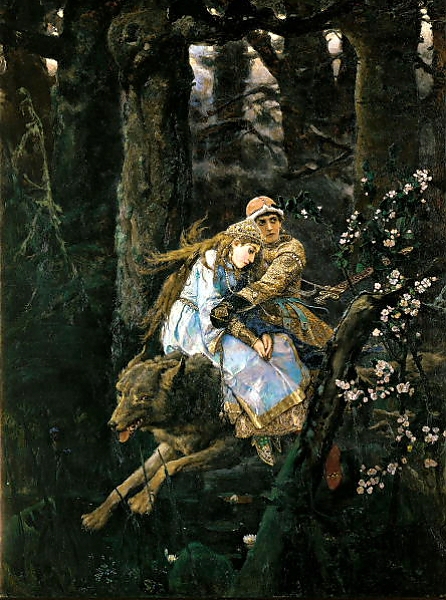 Постер Иван Царевич на сером волке. 1889 с типом исполнения На холсте без рамы