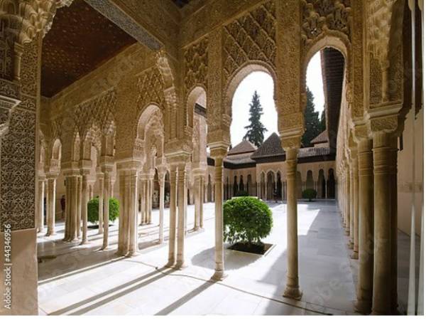 Постер Испания. Альгамбра в  Гранаде с типом исполнения На холсте без рамы