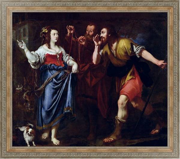 Постер Rahab and the Emissaries of Joshua с типом исполнения На холсте в раме в багетной раме 484.M48.310