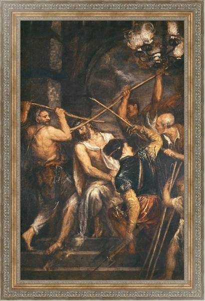 Постер Christ Crowned with Thorns с типом исполнения На холсте в раме в багетной раме 484.M48.310