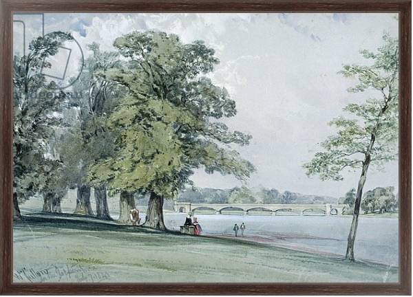 Постер View on the Serpentine, Hyde Park 2 с типом исполнения На холсте в раме в багетной раме 221-02