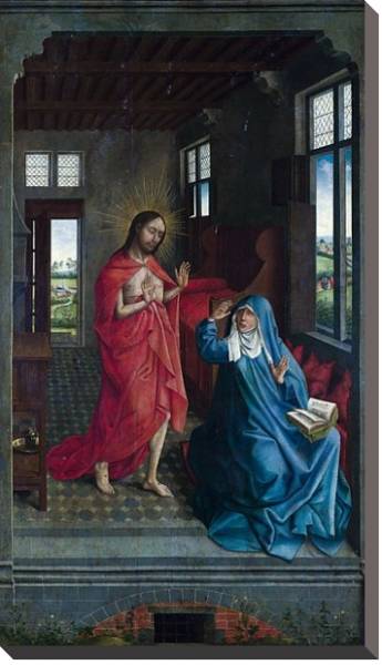 Постер Христос, появляющийся перед Девой Марией 2 с типом исполнения На холсте без рамы