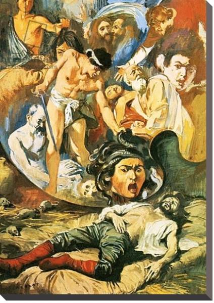 Постер The death of Caravaggio с типом исполнения На холсте без рамы