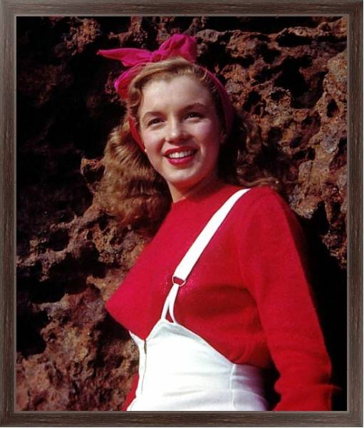 Постер Monroe, Marilyn 107 с типом исполнения На холсте в раме в багетной раме 221-02