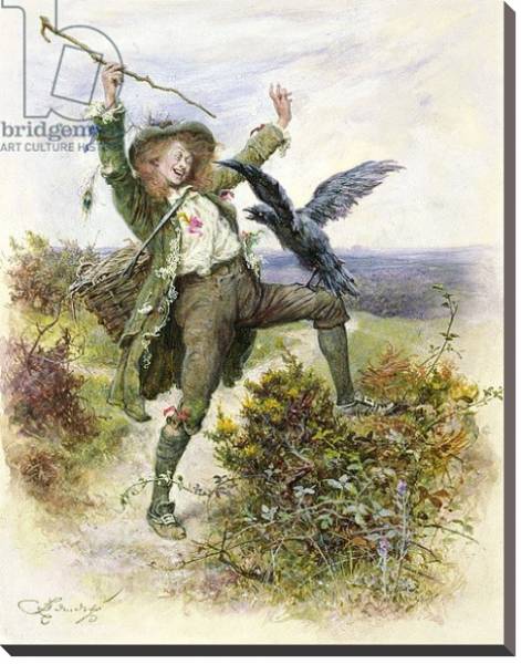 Постер Barnaby Rudge and the Raven Grip с типом исполнения На холсте без рамы