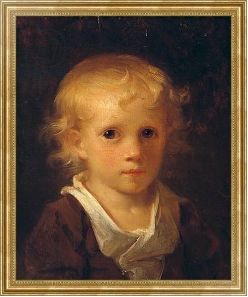 Постер Portrait of a Child 2 с типом исполнения На холсте в раме в багетной раме NA033.1.051