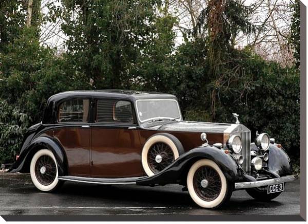 Постер Rolls-Royce 25 30 Sport Saloon '1938 с типом исполнения На холсте без рамы