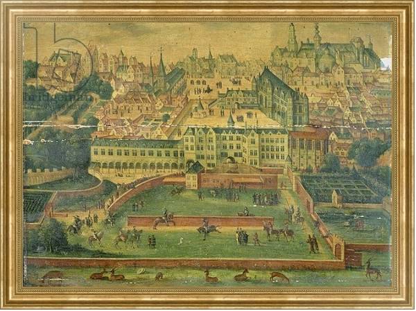 Постер A View of the Royal Palace, Brussels с типом исполнения На холсте в раме в багетной раме NA033.1.051