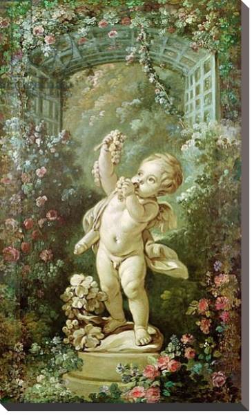Постер Cupid with Grapes с типом исполнения На холсте без рамы