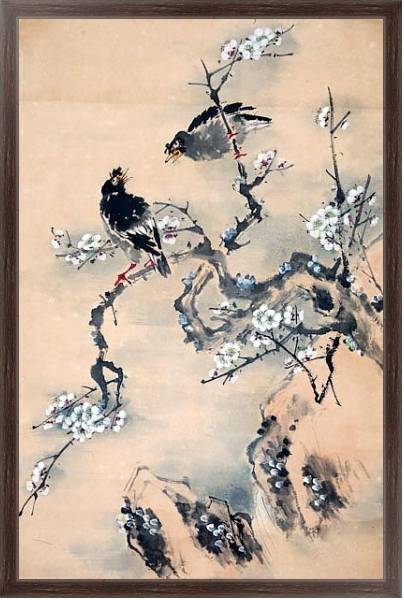 Постер Живопись в китайском стиле 8 с типом исполнения На холсте в раме в багетной раме 221-02