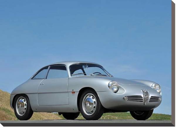 Постер Zagato Alfa Romeo Giulietta SZ '1960–62 дизайн Zagato с типом исполнения На холсте без рамы
