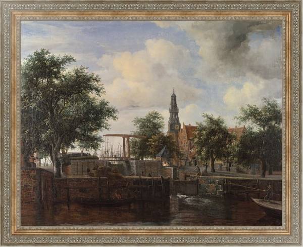 Постер Хаарлемский замок, Амстердам с типом исполнения На холсте в раме в багетной раме 484.M48.310