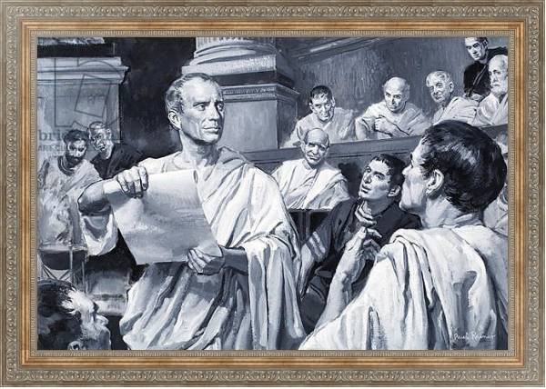 Постер Julius Caesar 3 с типом исполнения На холсте в раме в багетной раме 484.M48.310