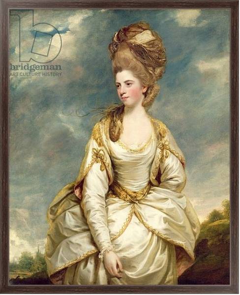 Постер Miss Sarah Campbell, 1777-78 с типом исполнения На холсте в раме в багетной раме 221-02