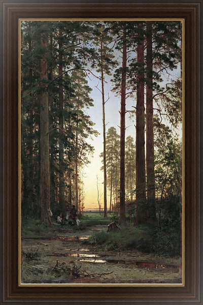 Постер Опушка леса. 1879 с типом исполнения На холсте в раме в багетной раме 1.023.151