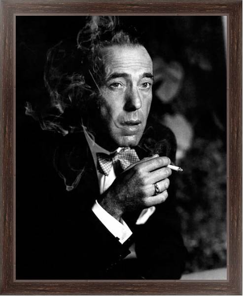 Постер Bogart, Humphrey 10 с типом исполнения На холсте в раме в багетной раме 221-02
