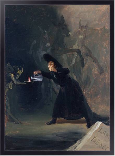Постер A Scene from 'The Forcibly Bewitched' с типом исполнения На холсте в раме в багетной раме 221-01