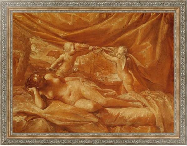 Постер Венера с Купидонами с типом исполнения На холсте в раме в багетной раме 484.M48.310