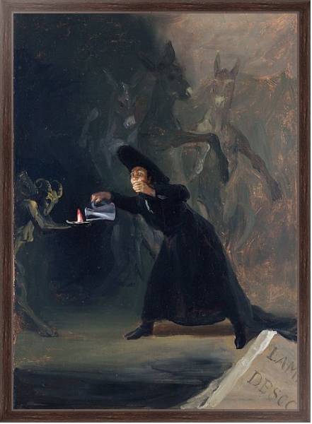Постер A Scene from 'The Forcibly Bewitched' с типом исполнения На холсте в раме в багетной раме 221-02
