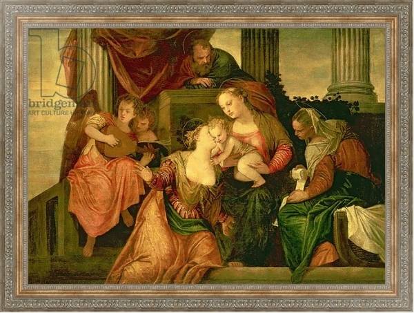 Постер The Mystic Marriage of Saint Catherine, c.1548 с типом исполнения На холсте в раме в багетной раме 484.M48.310