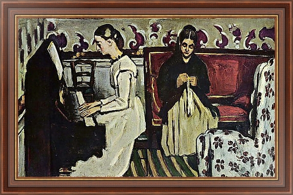 Постер Девушка за фортепиано (увертюра к Тангейзеру) с типом исполнения На холсте в раме в багетной раме 35-M719P-83