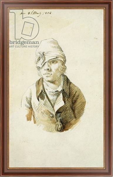 Постер Self Portrait with Cap and Eye Patch, 8th May 1802 с типом исполнения На холсте в раме в багетной раме 35-M719P-83