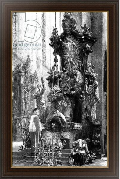 Постер Drawing of an Altar, 1885 с типом исполнения На холсте в раме в багетной раме 1.023.151