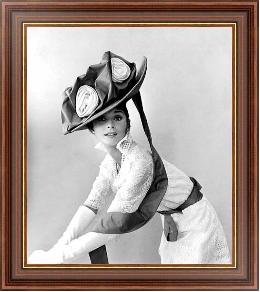 Постер Хепберн Одри 181 с типом исполнения На холсте в раме в багетной раме 35-M719P-83