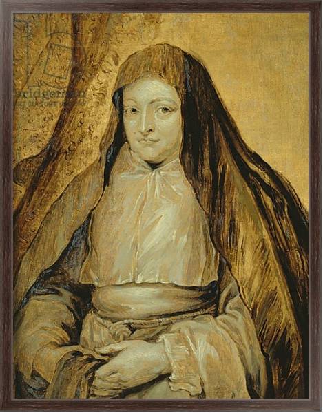Постер Portrait of Infanta Isabella Clara Eugenia of Spain, c.1627-32 с типом исполнения На холсте в раме в багетной раме 221-02