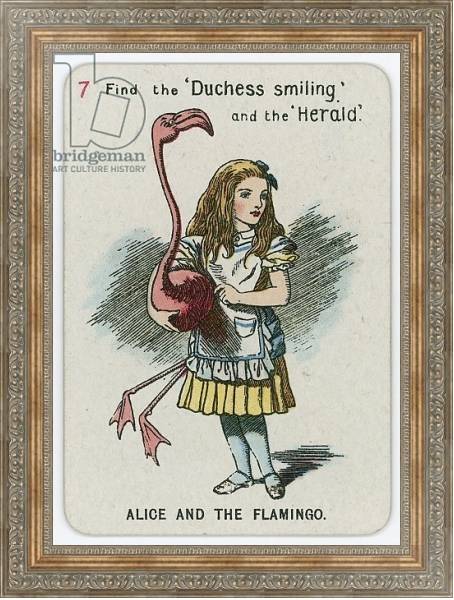 Постер Alice and the Flamingo с типом исполнения На холсте в раме в багетной раме 484.M48.310