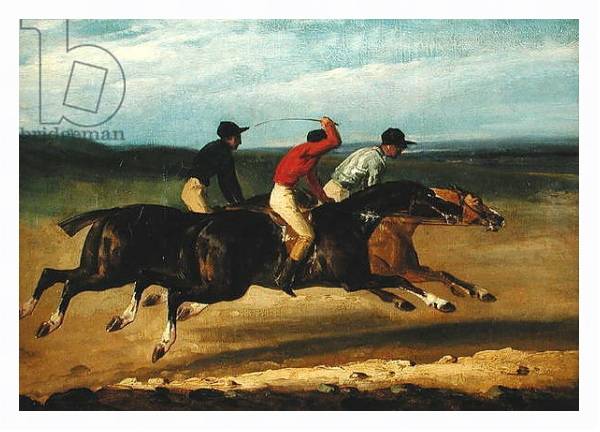 Постер The Horse Race с типом исполнения На холсте в раме в багетной раме 221-03