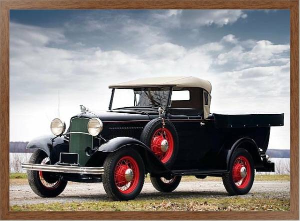 Постер Ford Model B-304 ''Ute'' '1932 с типом исполнения На холсте в раме в багетной раме 1727.4310